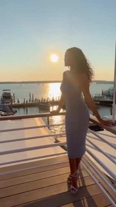 taking in the sunset