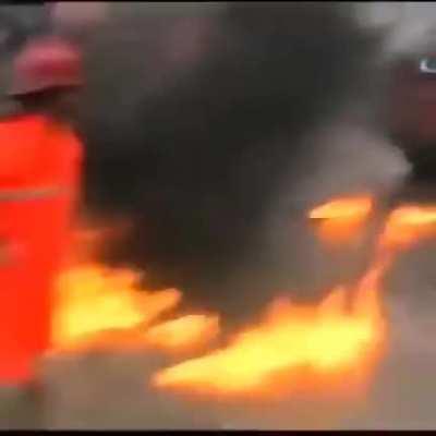 Conducting fire drill