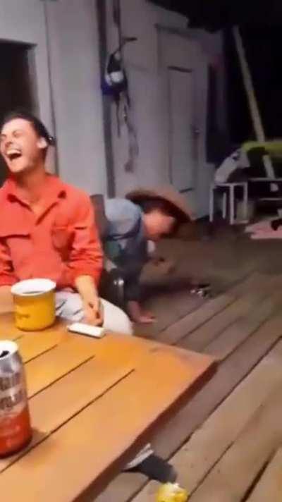 Cotton eye Joe can crusher.