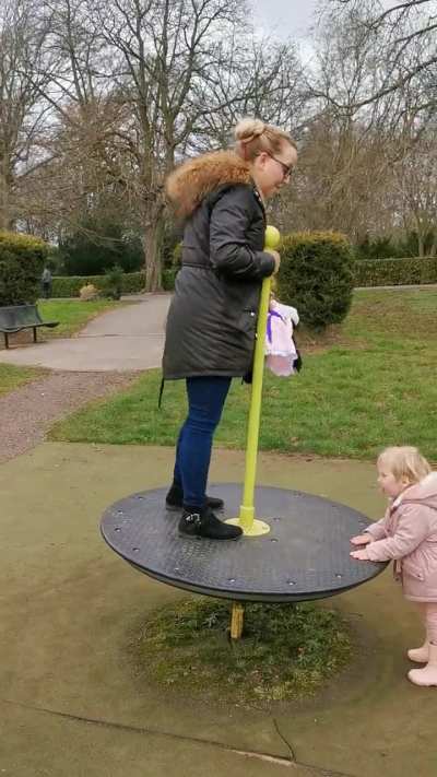 The missus got on, but then couldn't get off