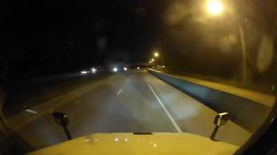 dude killed himself by in running front of a truck