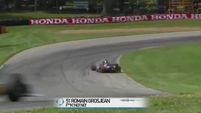 Grosjean’s team radio after Ericsson actually hitting him: