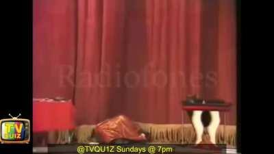 Comedian Tommy Cooper dies live on stage.