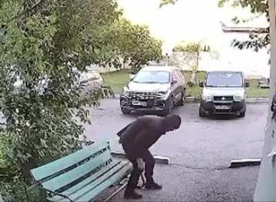 too lazy to go down the stairs