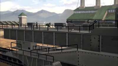 I just noticed it that the staff that Su used is from the metal railings