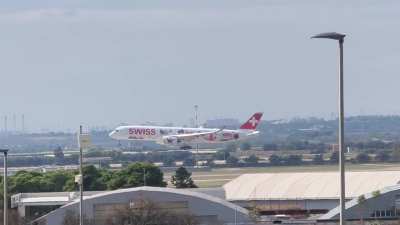 Swiss' newly inaugurated Airbus A350 at Taranto-Grottaglie LIBG