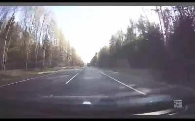 Russia: Lada hits car at high speed