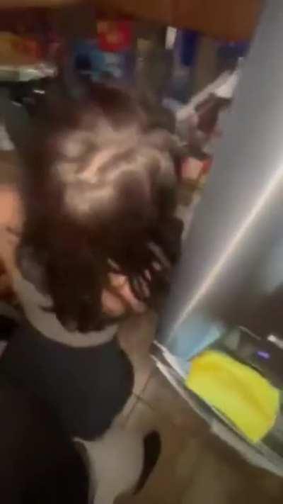 Petite step sister fucked in kitchen counter