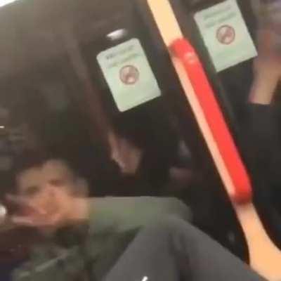 Warning subway hunter loose