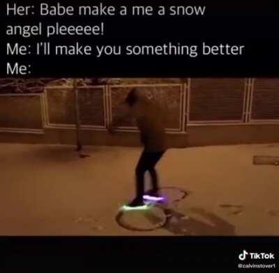 Walking in a winter wonderland ❄️😤😂