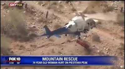 To be rescued ... Then spin cycle. 