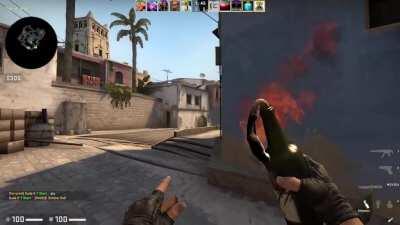 Someone cancelled my incendiary with a grenade on Mirage