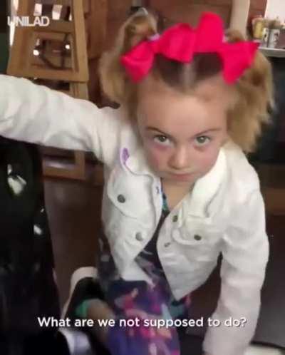 Natural comedian. Those brows are going to serve her well.