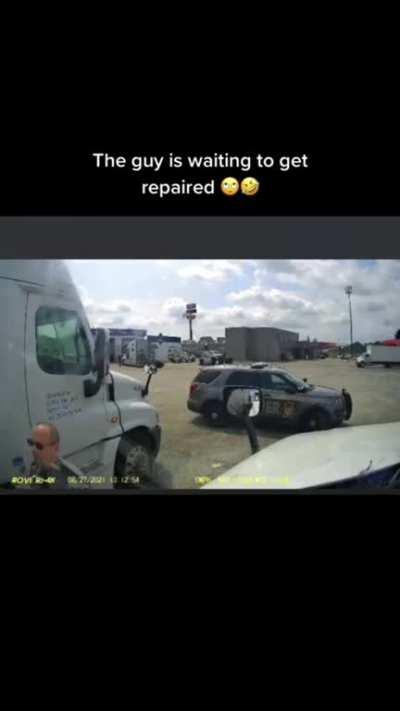 In line waiting to get repaired...