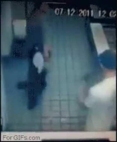 Say goodbye to your kneecaps chucklehead.