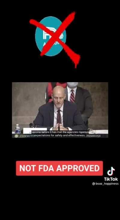 😂COVID vaccines not FDA Approved