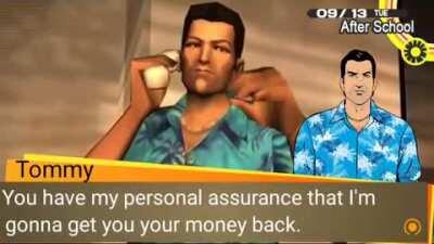 Holy shit. Is that Tommy Vercetti from Grand Theft Auto Vice City in Persona 4???????