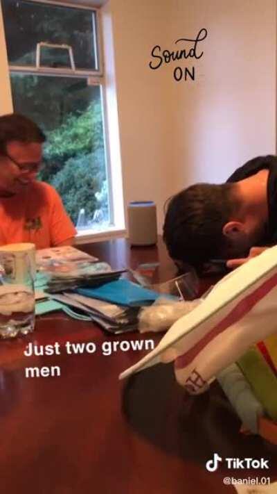 Just dudes having a laugh