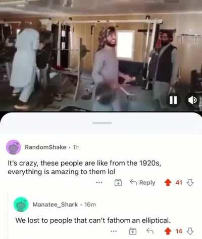 The Taliban discover a gym on an former American base