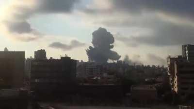 An explosion in Beirut.