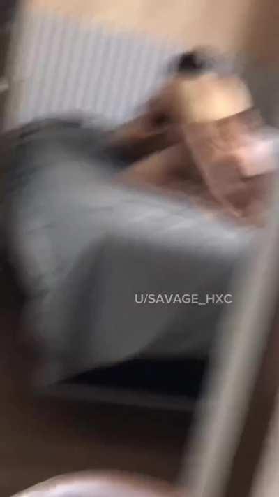 Hubby is not allowed to be closer. He just can stay there and enjoy the nice view from the living room while we fuck on the bed. He will learn how to fuck her wife properly 