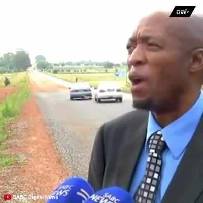 Towing a car in bad roads...