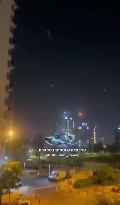 some BM's getting intercepted by Israeli air defense and some hitting targets