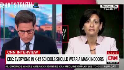 CDC Direcor admits they don’t have any evidence that the Delta scariant makes children sick.  