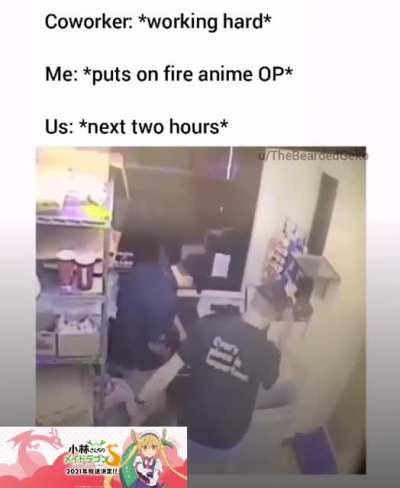 I wish I had colleagues that were weebs. (sound on)