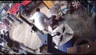 A mechanic was just doing his job when the tire kills him