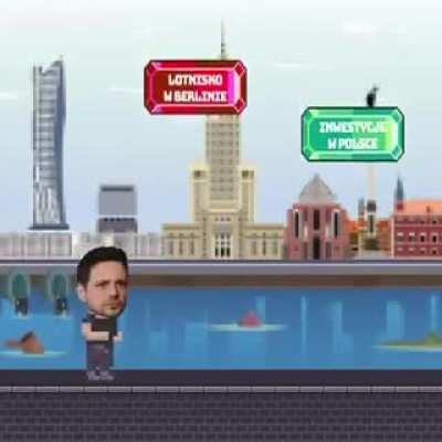 The current Polish president, who's running for re-election and is extremely unpopular with young adults, uploaded this video to bash his opponent.