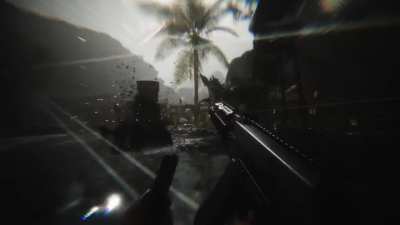 Immersive FPS game set on an uncharted island