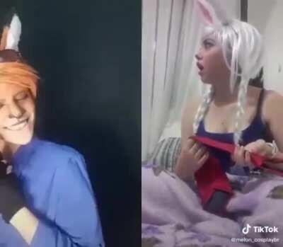 Is this a shitty zootopia cosplay? Furries? Or something else idk about