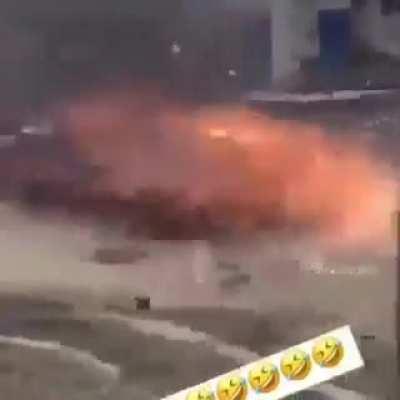 A fricking helicopter