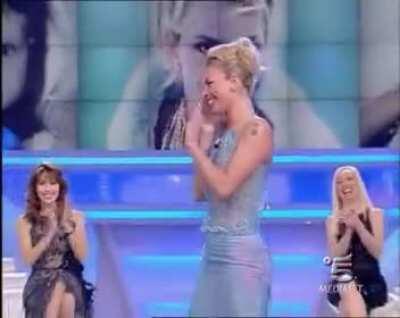 See-thru dress on TV show