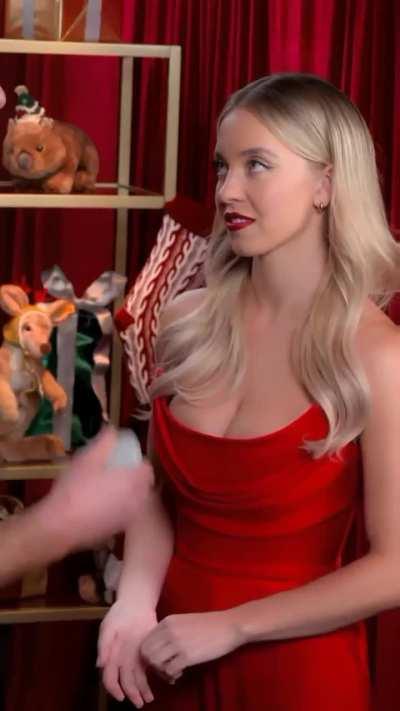 Sydney in a Red Dress - Instagram - December 2023