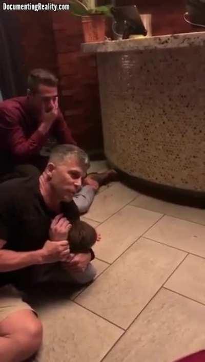 An idiot, being fought