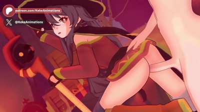 Hu Tao Dressed as Megumin (KekeAnimations)