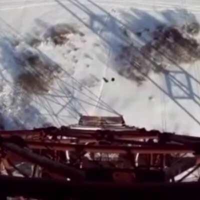 Jumping from a tower