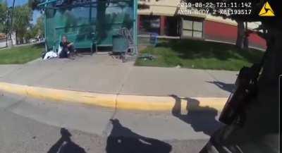 Police `firing squad' shoots homeless man sleeping at bus stop