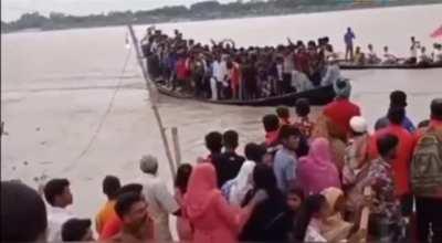 Taking a ride on a boat