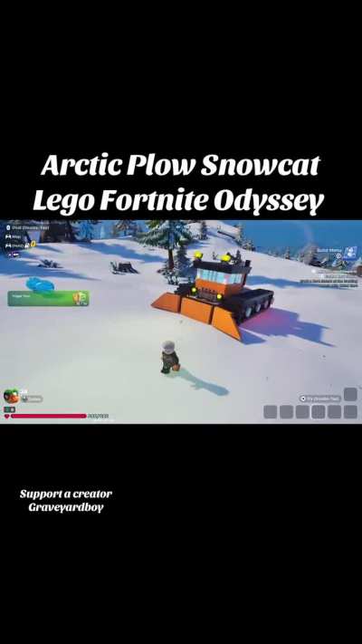 Arctic Plow Snowcat Lego Fortnite Odyssey.