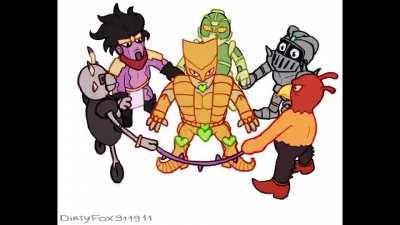 It goes around ZA WARUDO (credits to DirtyFox911911)