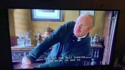 Solving a death on a golf course