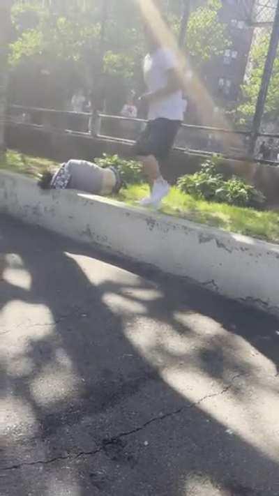 I wonder what he did for them to hop him like that😭😭