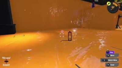 I painted the entire lobby orange