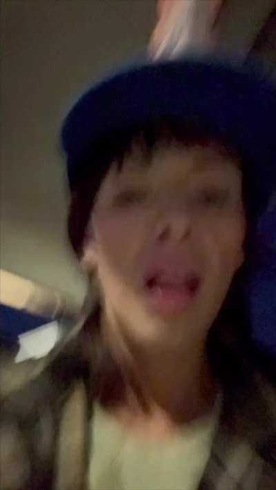 Cum walk in my fish hat along the pier... I said good morning