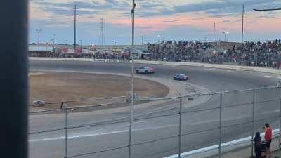 96 Grand Sport Corvette gets around an oval faster than the CT. 