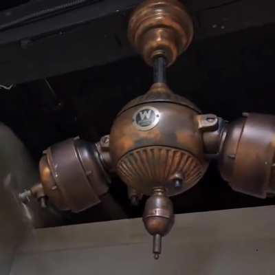 1920 Westinghouse Gyro ceiling fan. 