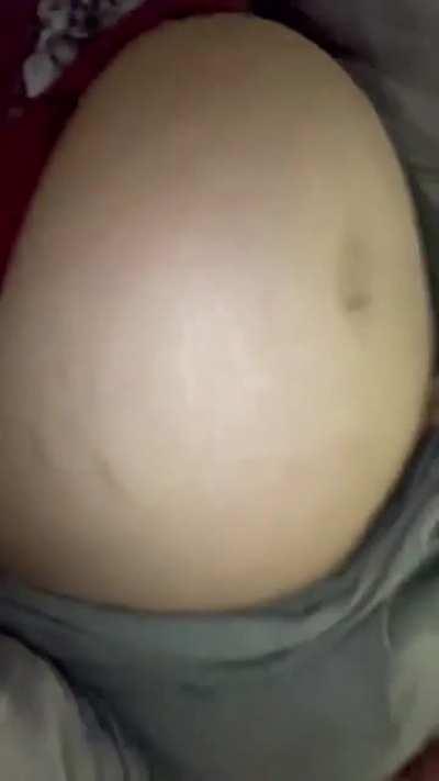 When she was pregnant